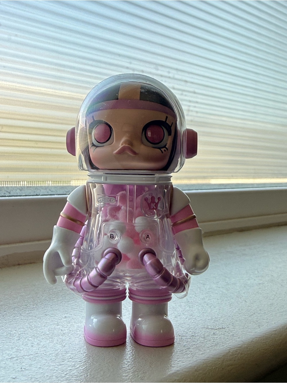 POP MART x Kennyswork Space Molly Heartfelt Words Figure Open Box